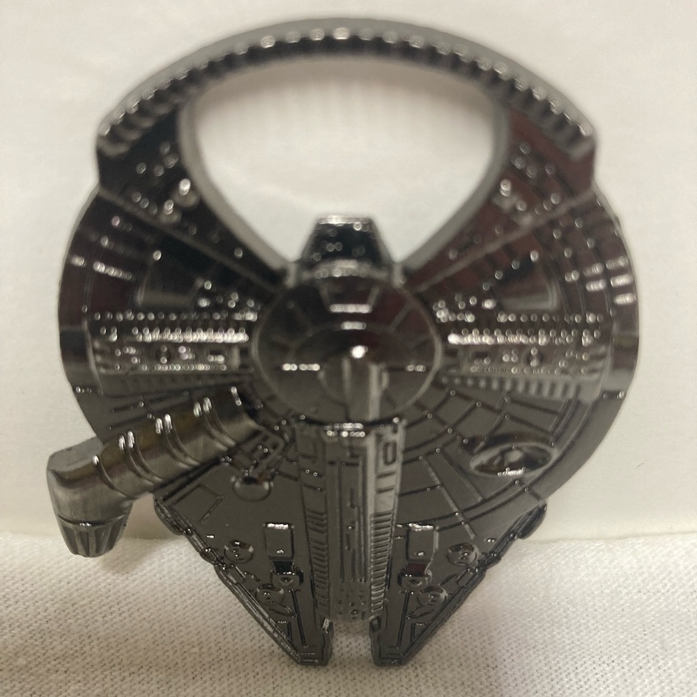 Millennium Falcon keychain. Bottle opener. Star Wars gift.